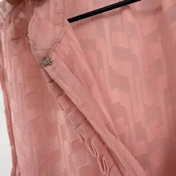 Ann Taylor Petite Sleeveless Blouse MP Pink Relaxed Lightweight Work Office Chic - Picture 7 of 11